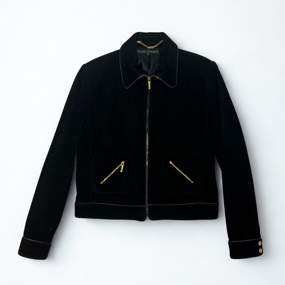 Ralph Lauren Black Label Vintage Suede Jacket · Only One Available